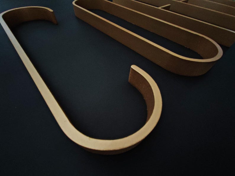 Modern Coffee Sign – Wooden Letters, Mid Century Decor for Home, Office or Cafe image 5