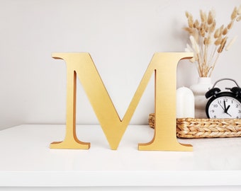 decorative standing letter shelf decor, freestanding letter custom apartment desk decor, wedding table centerpiece or unique gift