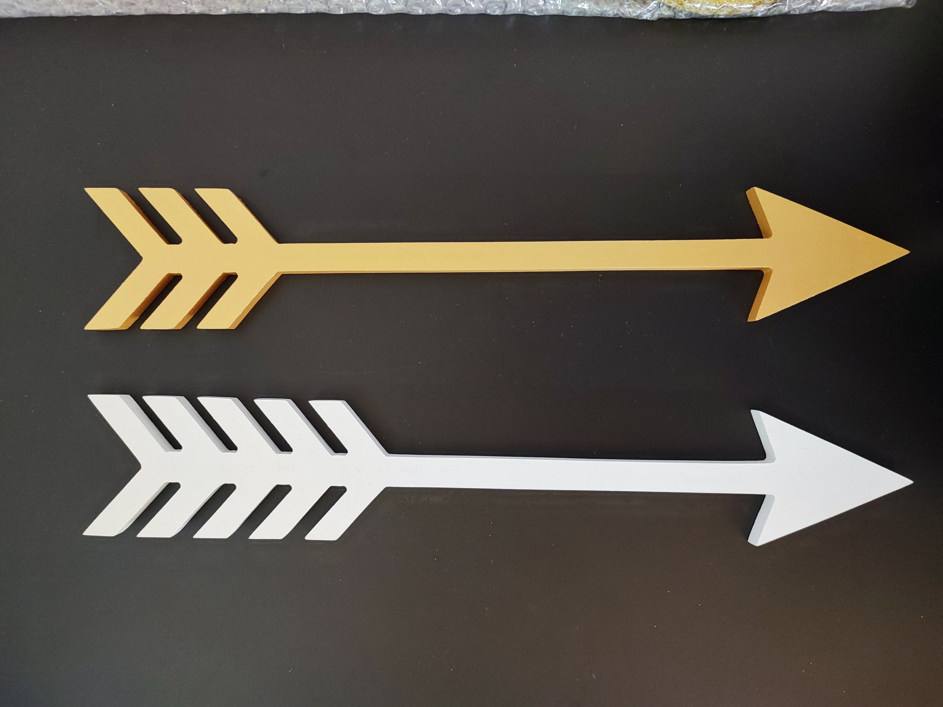 2 Large Wooden Arrows for Wall, Wooden Arrow Wall Decor, Wall