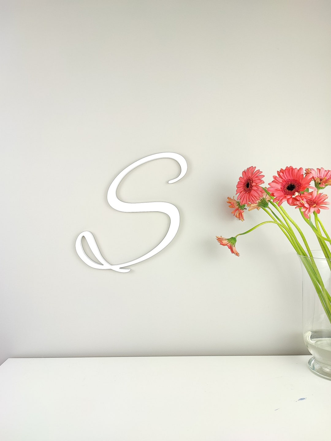 Decorative Letter Wall Decor, Custom Wood Letter for Wall Above the Bed