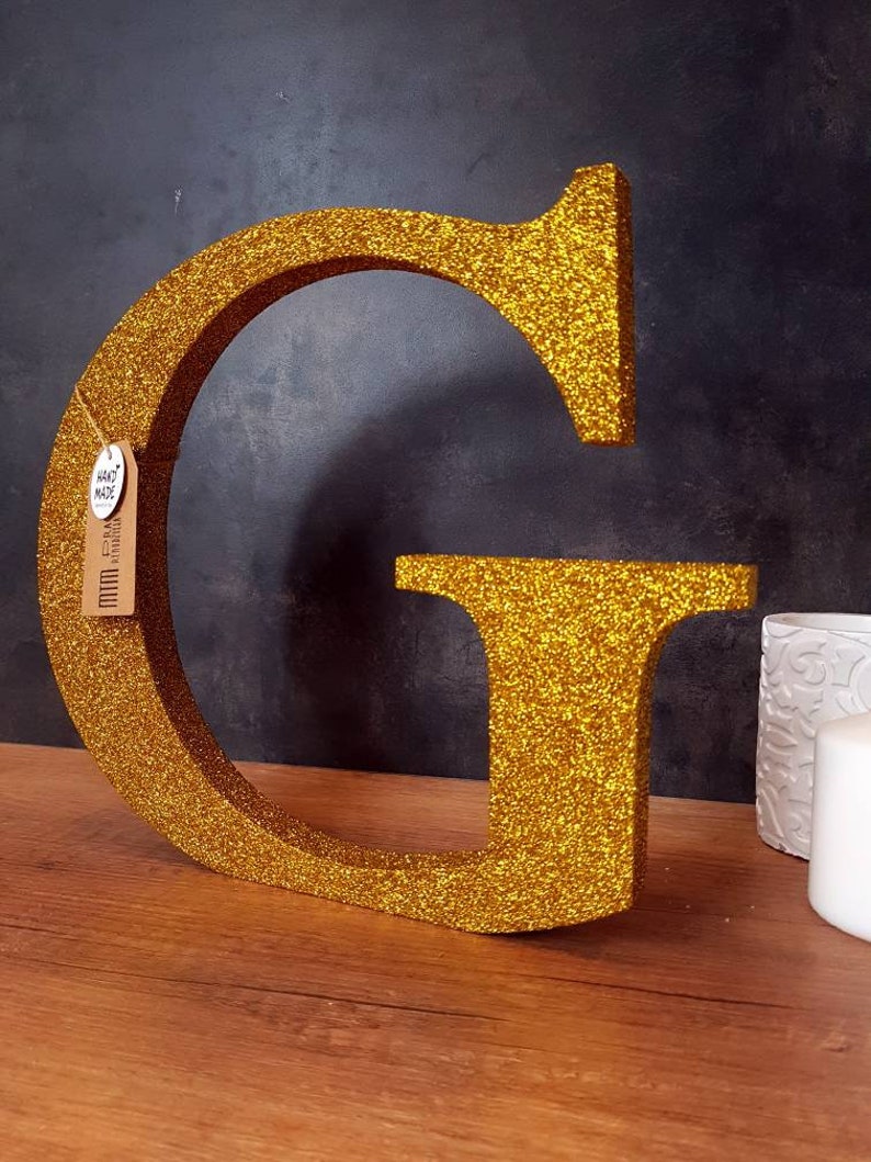 Decorative Letters for Shelf Decor Initial Freestanding Wood Etsy