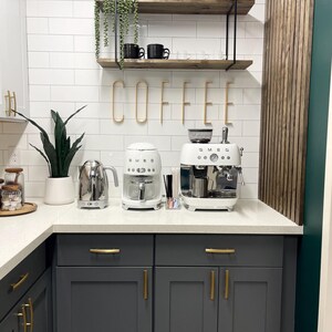 Modern Coffee Sign – Wooden Letters, Mid Century Decor for Home, Office or Cafe image 6