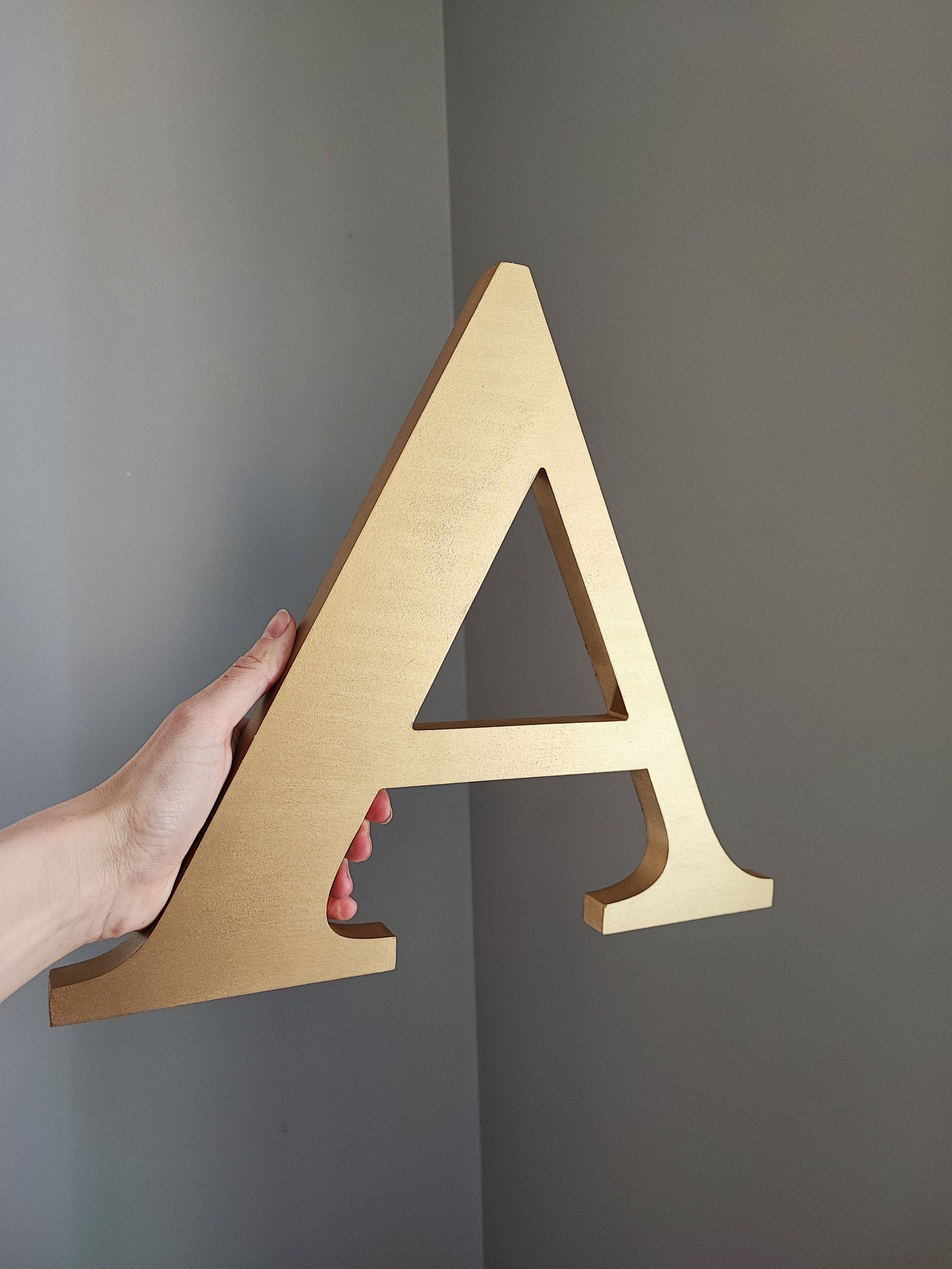Large Wooden Nursery Letter Wood Letter Sing Free Standing Etsy