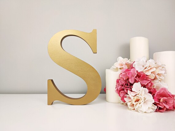 Freestanding Letters Wedding Table Decor, Wood Letters Bride Groom Initials  Table Centerpiece, Decorative Letters for Shelf Anniversary Gift -   Hong Kong