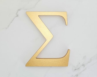Wooden Greek Letter Wall Decor – Custom Sorority Decor for Dorm Room