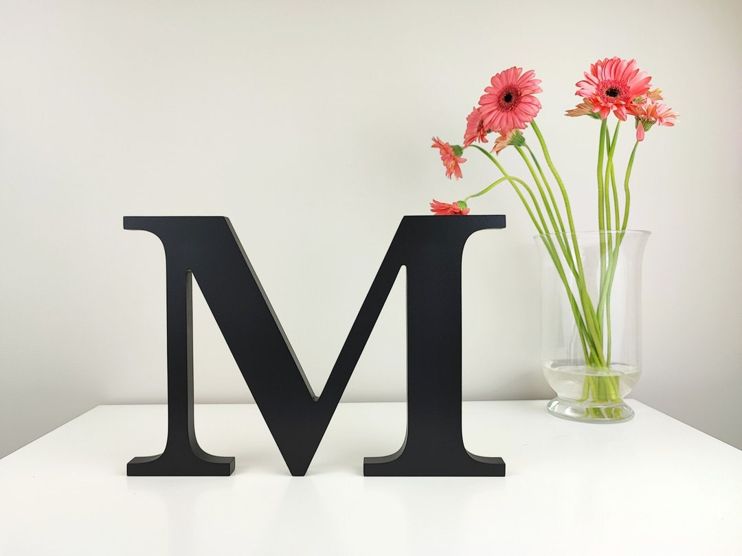 Freestanding Wooden Letter, Custom Wood Block Letters, Decorative