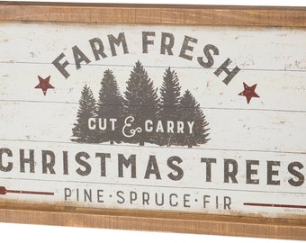 Christmas Sign | Farm Fresh Christmas Trees Sign