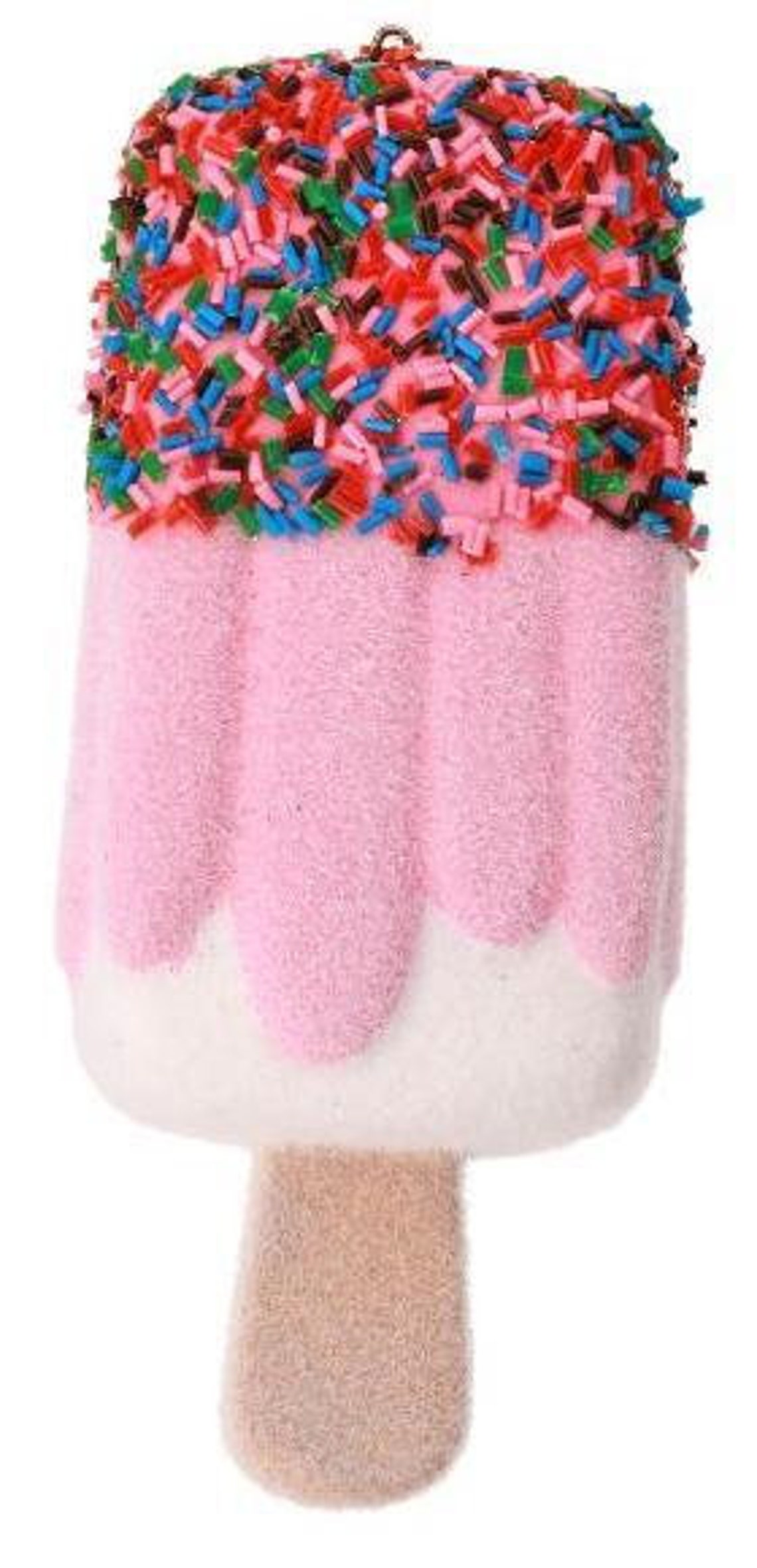 5 Inch Pink & Mint Sprinkles Popsicle Ornament Popsicle Etsy