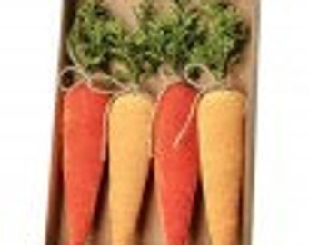 Velvet Carrot Set | Carrot Easter Decor