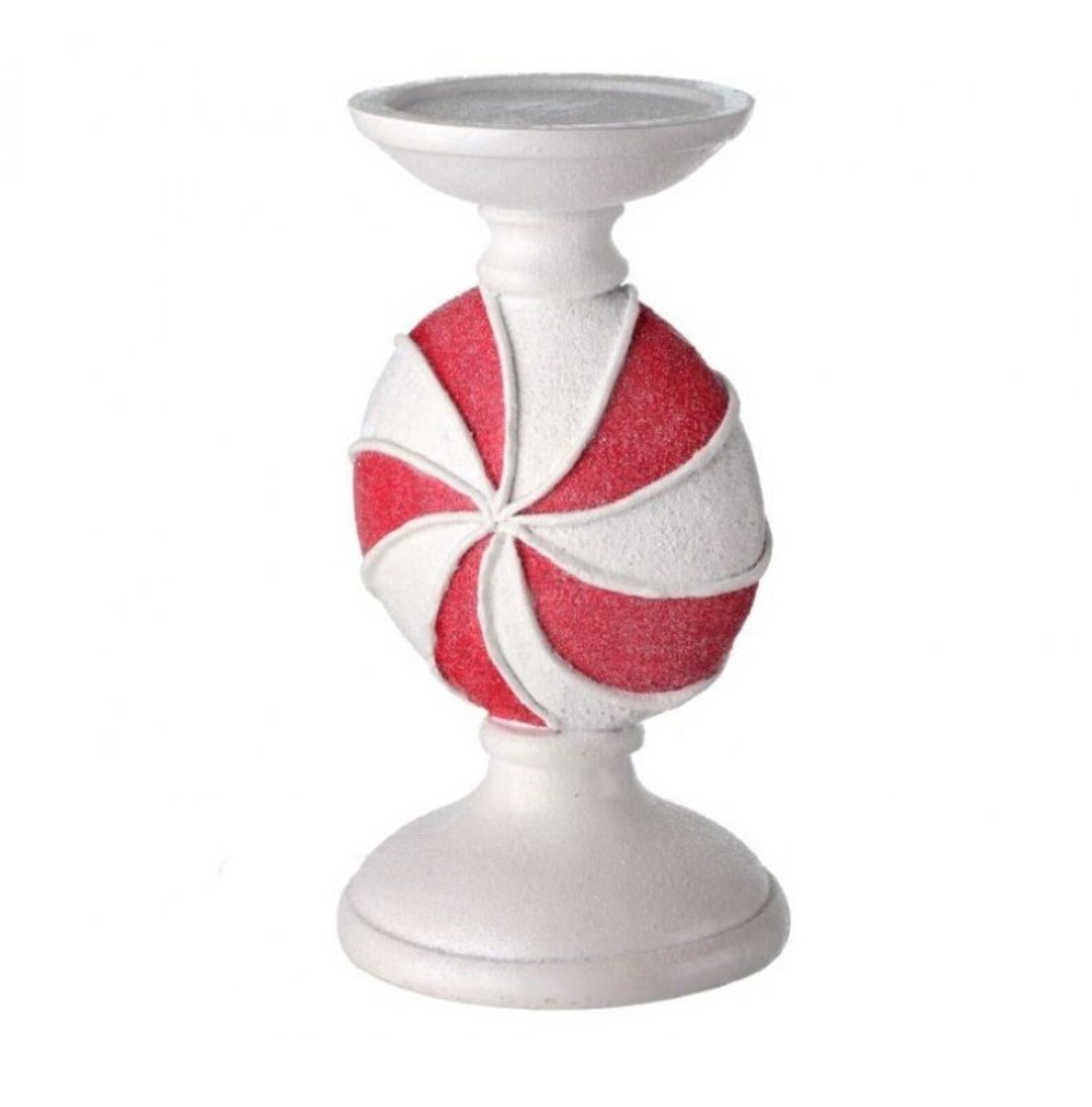 9 Inch Resin Peppermint Candle Holder Christmas Candle Holder Etsy
