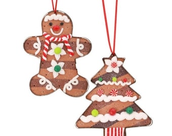 Claydough Cookie Cutter Gingerbread Ornament