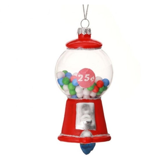 Glass Gumball Machine Ornament