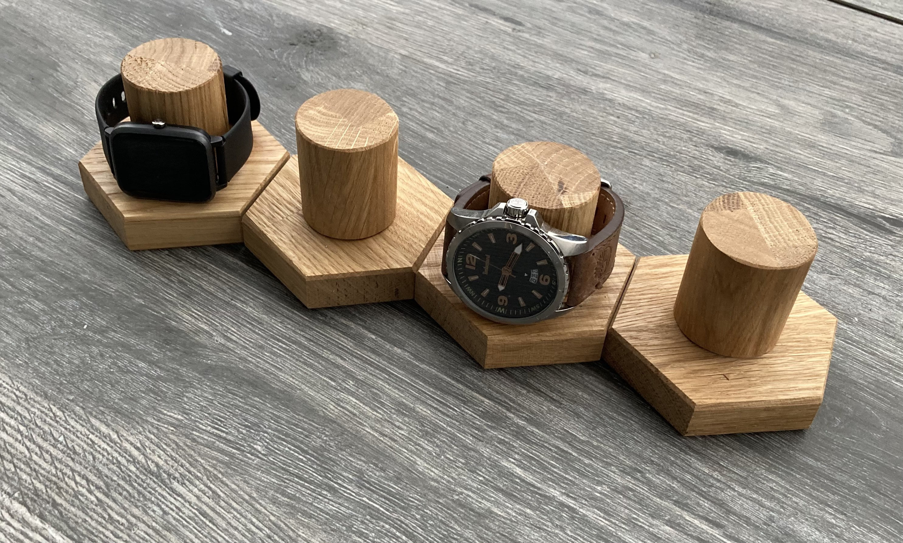 Bambus Holz Multi-Gerät Desktop Ladestation Halter Produktbild-Vorschau 10