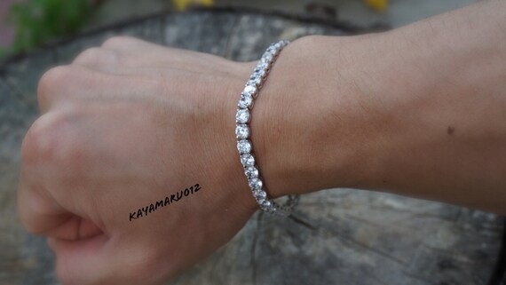 iced tennis bracelet