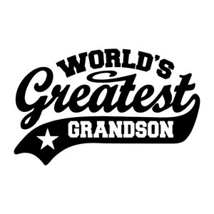 Plus grand petit-fils du monde SVG, vecteur de coupe Cricut