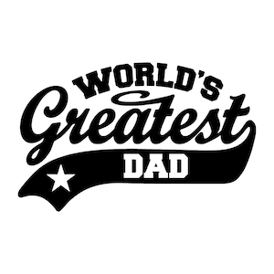 Der größte Vater der Welt SVG, Cricut Cutter Vektor