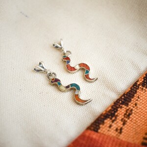 Handmade 950 Silver Serpent Snake Amaru  Pendant charms