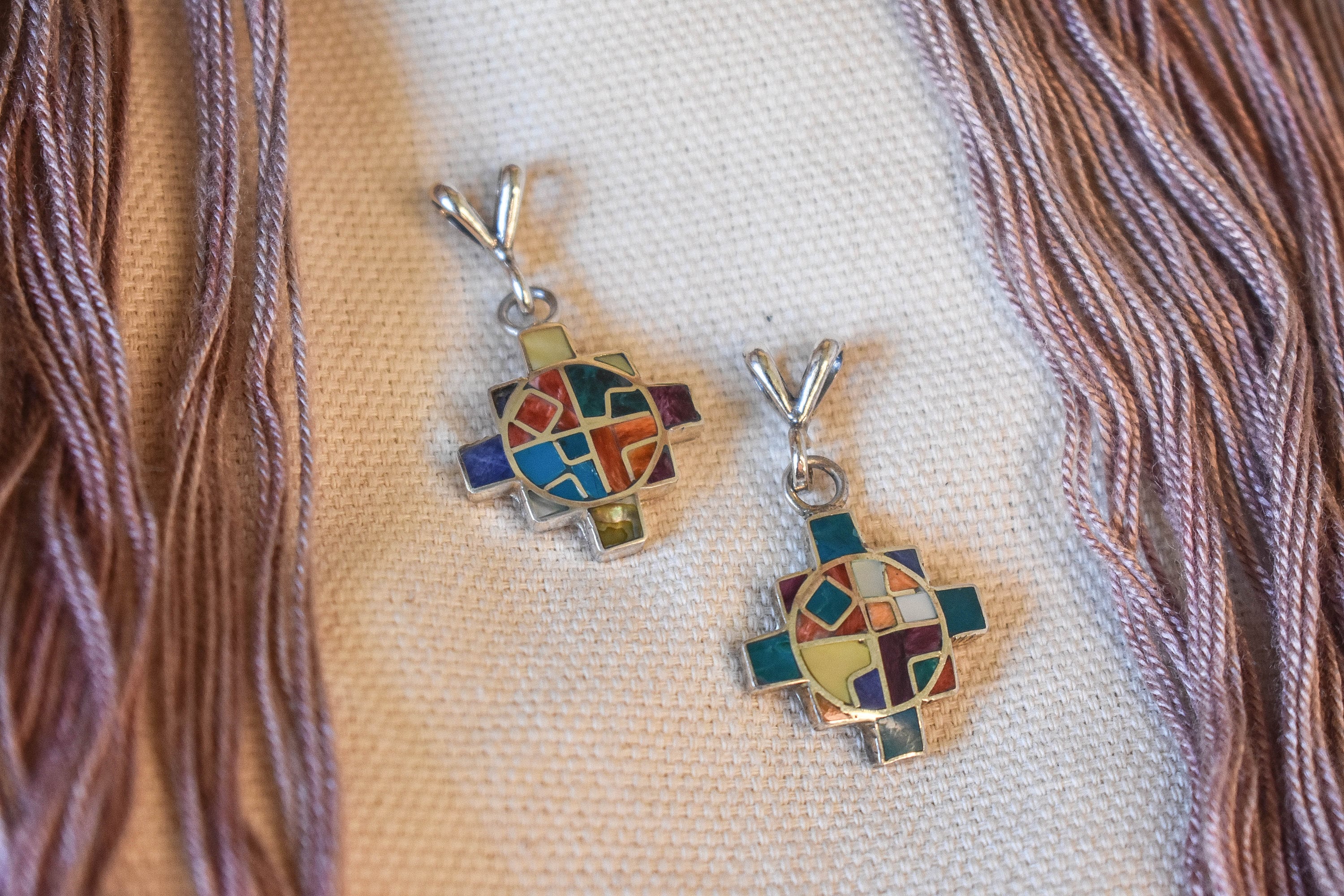 【Chakana】インカクロス シルバー ラピスラズリ ハンドメイド Chacana Inca Cross Charm - Etsy