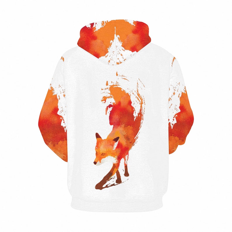 Fox Hoodie limited Edition Fiery Fox Hoodies Etsy