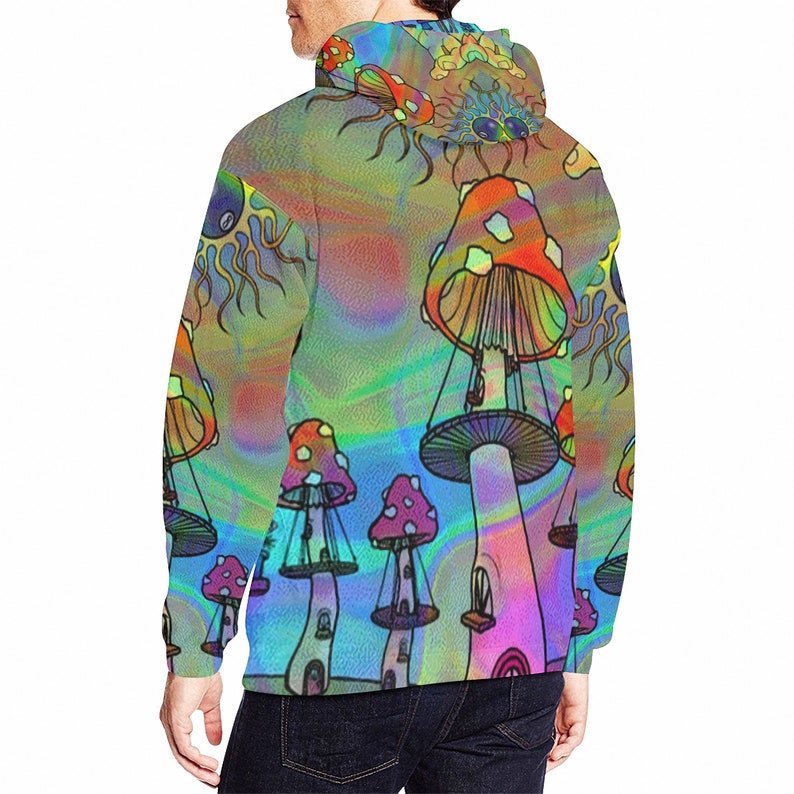 Psychedelic Magic Mushrooms Hoodie limited Edition - Etsy UK