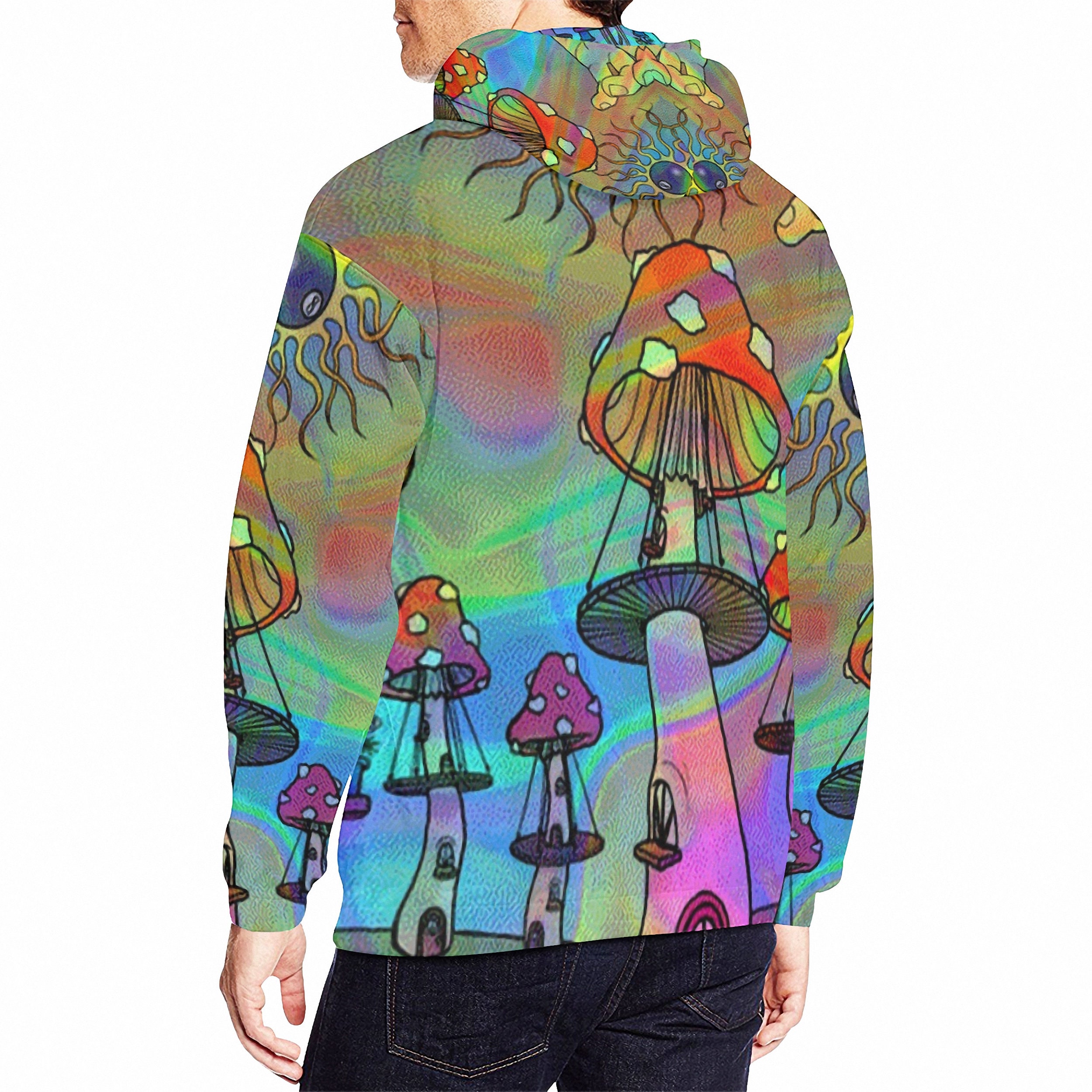 Psychedelic Magic Mushrooms Hoodie limited Edition Etsy UK