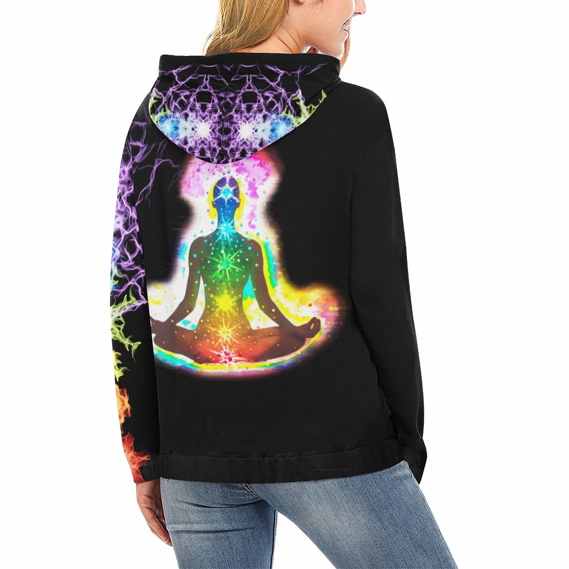 PSYCHEDELIC Hoodie 7 CHAKRAS limited Edition Etsy