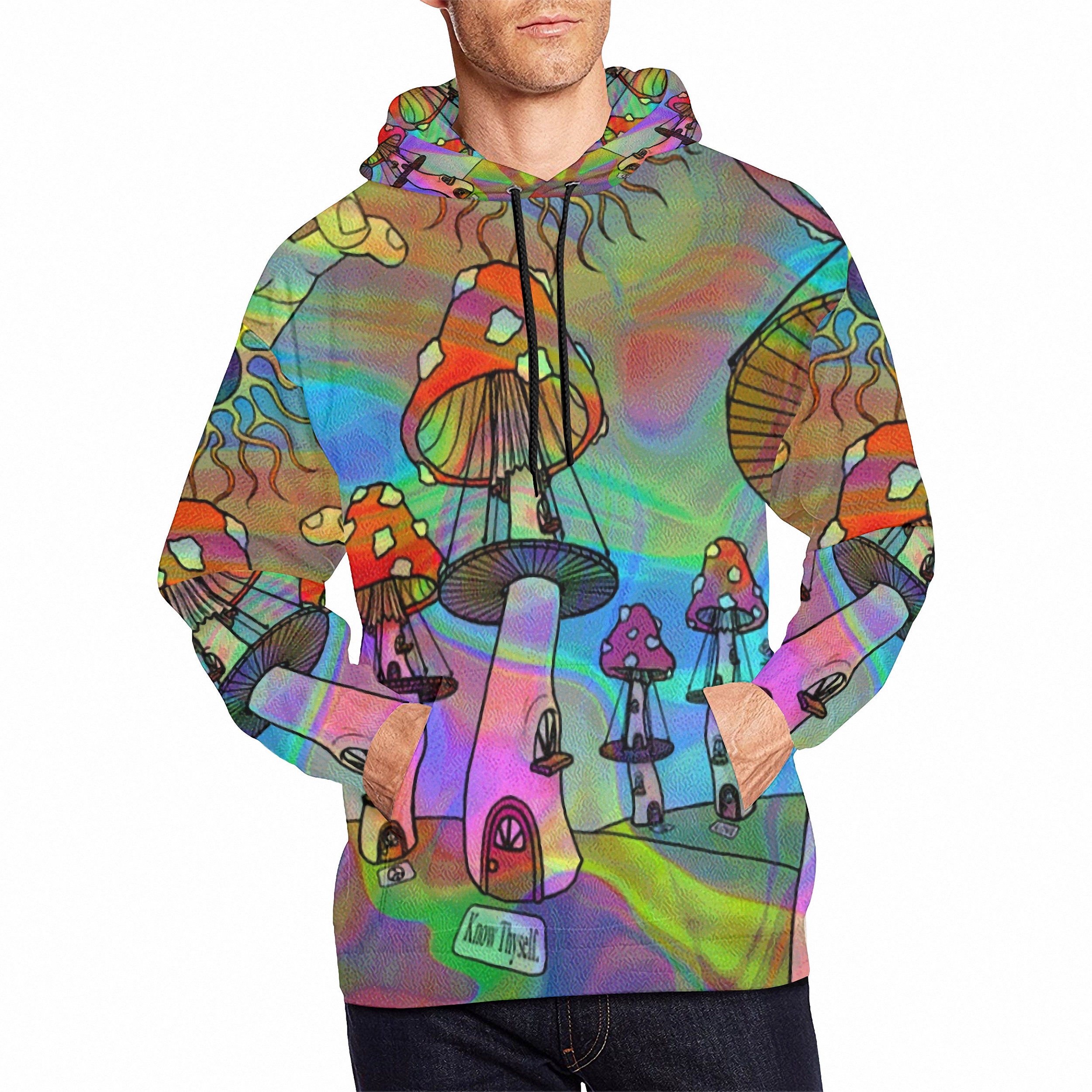 Psychedelic Magic Mushrooms Hoodie limited Edition Etsy UK