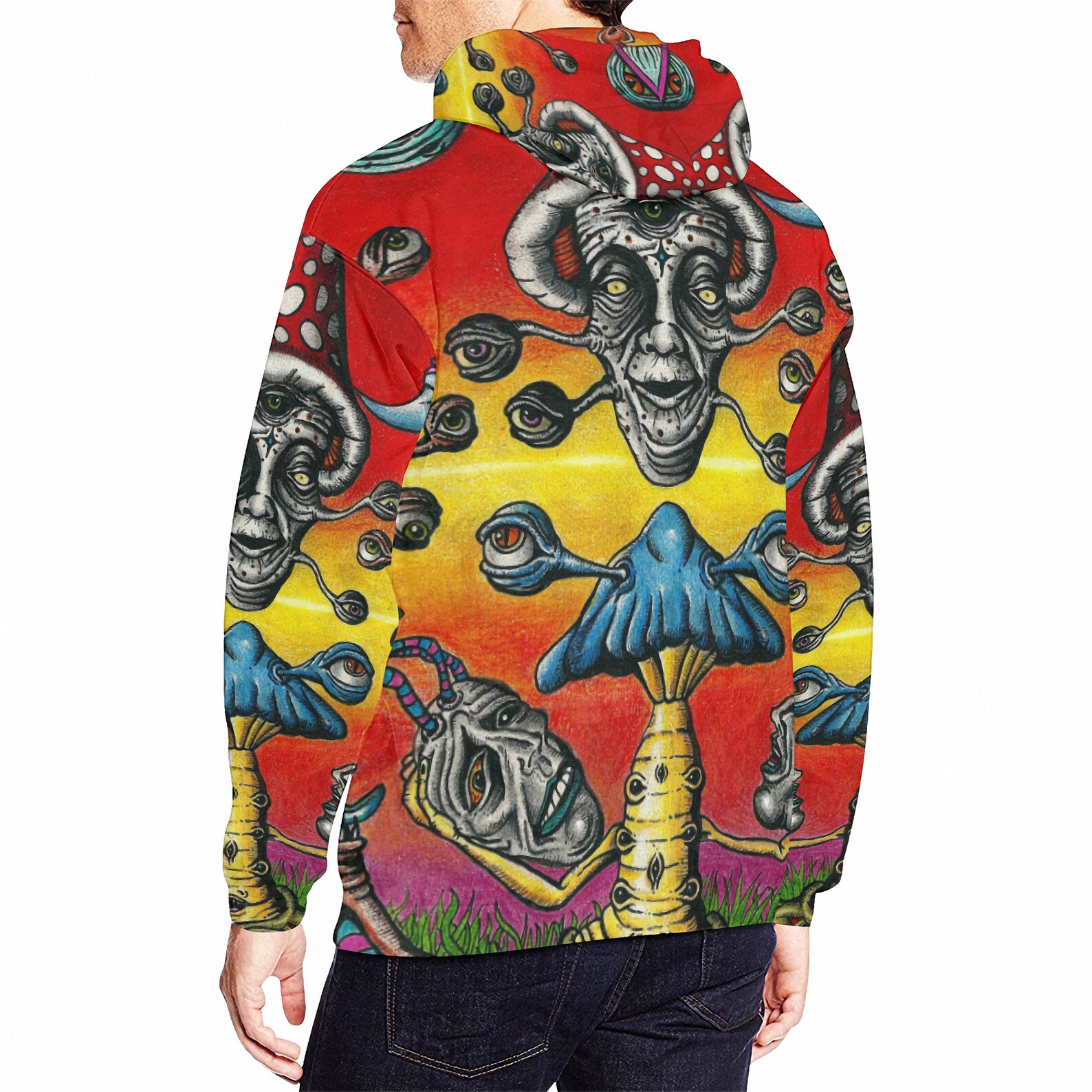 Psychedelic Hoodie Acid Eyes Limited Edition Etsy