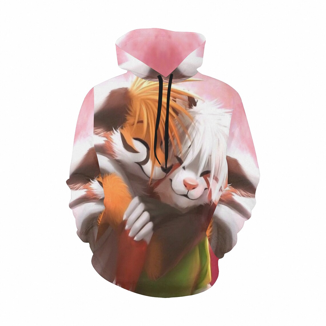 Furrystar Fox Furry Couple Hoodie Limited Edition Pink Furry Couple