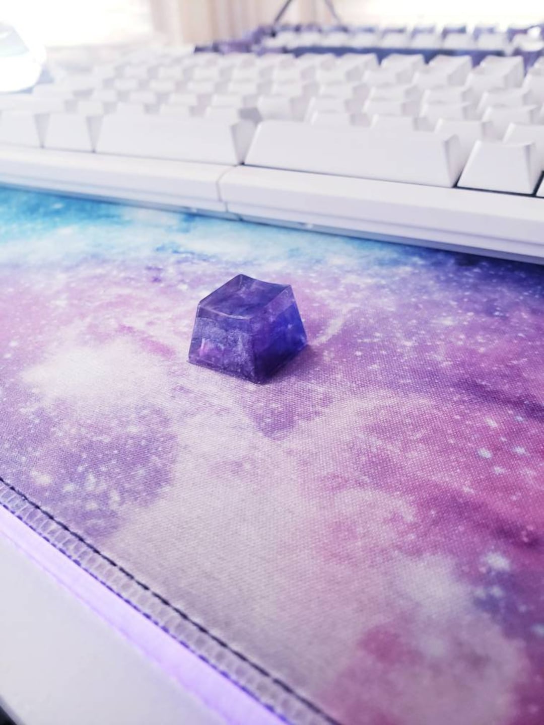 Amethyst Artisan Keycap - Etsy