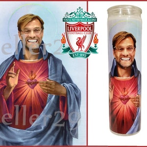 Jurgen Klopp Celebrity Candle - Novelty Saint Prayer Candle - Liverpool FC - Soccer