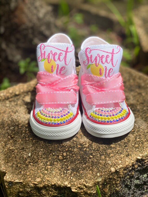 Lemonade Theme Custom Sneakers Etsy