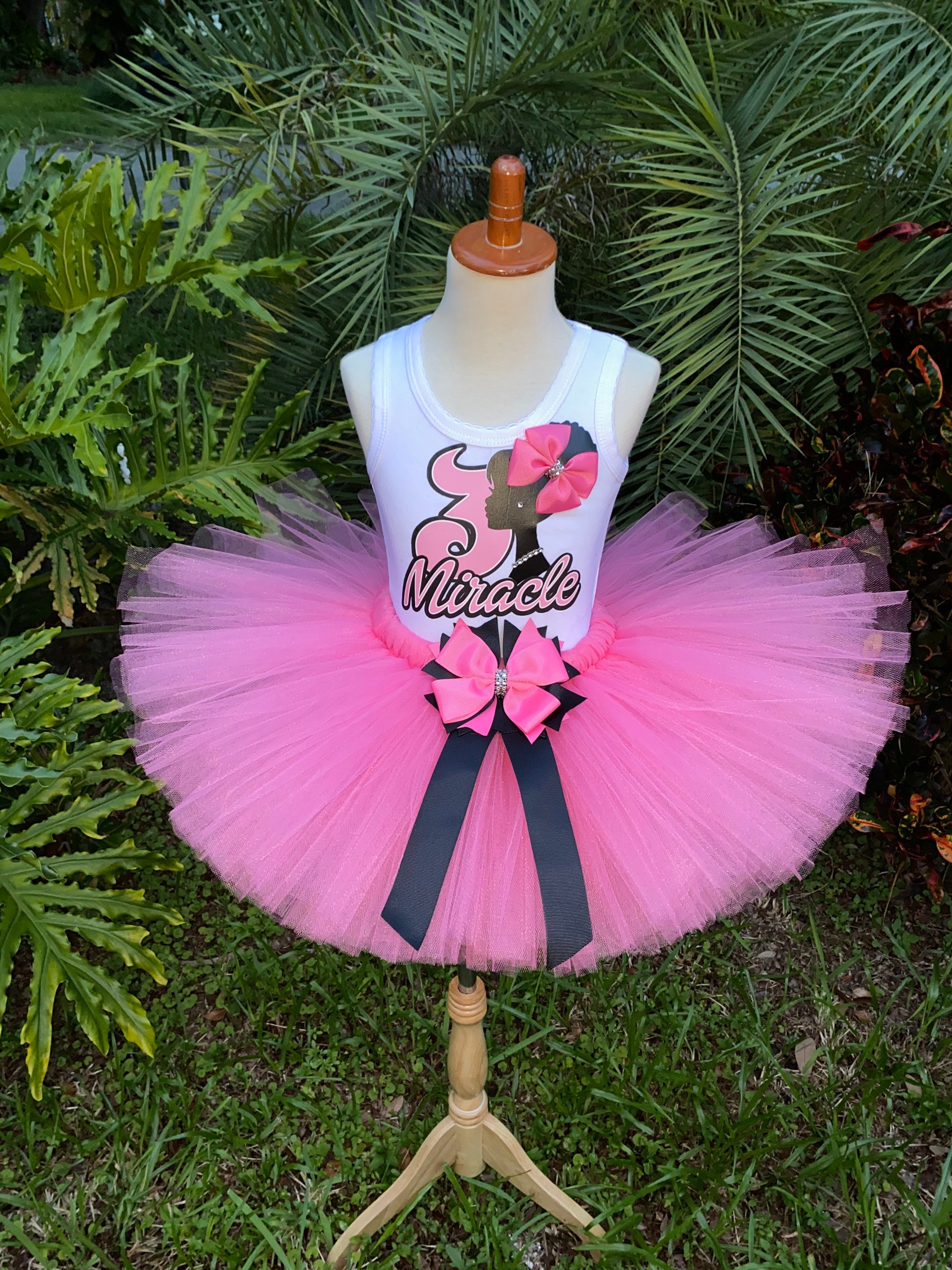 Vestido Disfraz Barbie Tutu Manga Larga