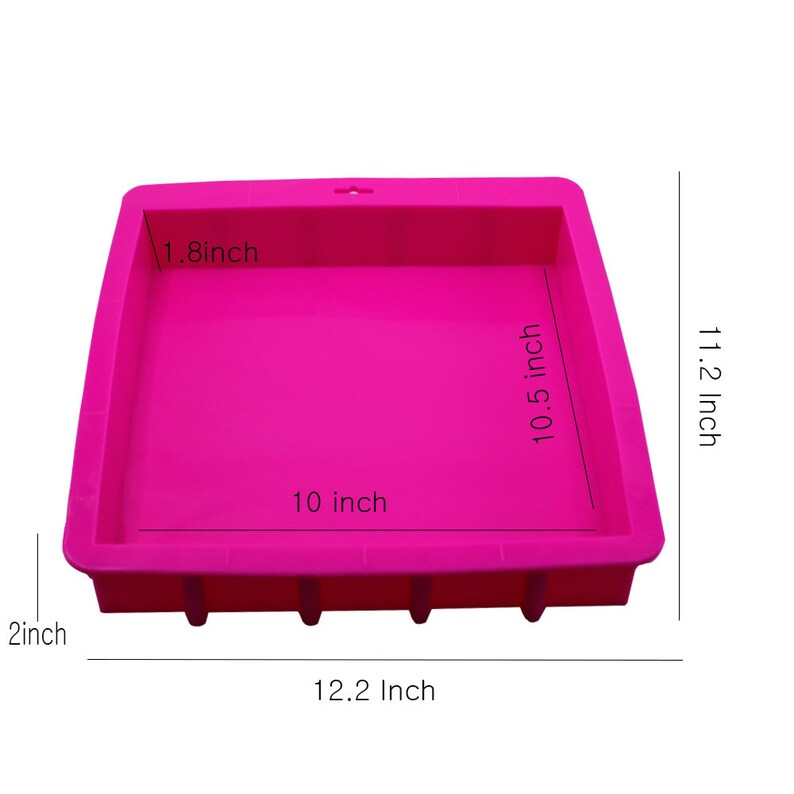 10 Inch Square Cube Silicone Slab Mold for Soap Making Etsy Canada