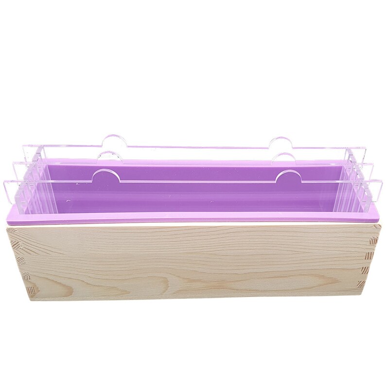 Silicone Loaf Soap Mold Dividers 42oz 1.2L Wood With Lid Etsy