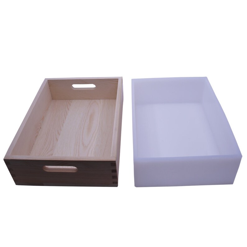 Rectangle Silicone Liner Soap Mold Wooden Box 74oz 2.2L Etsy