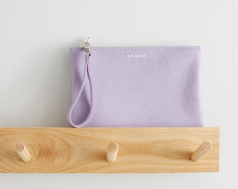 Lilac Leather Clutch Bag | Clutch Wallet | Bridal Clutch | Bridesmaid Clutch | Leather Evening Bag | Lilac Clutch | Leather Purse