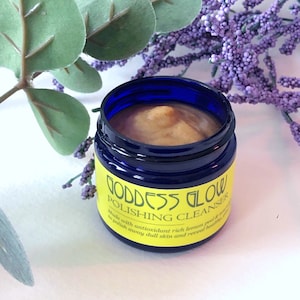Goddess Glow Polishing Cleanser - cleansing balm - face cleanser - water free, preservative free, cruelty free - Nature Goddess Skin Care