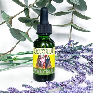 Goddess Glow Antioxidant Face Oil - organic face oil, natural, vegan, cruelty free, wild crafted skincare, nature goddess skin care