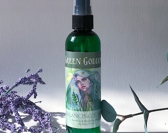 Green Goddess Balancing Toner - floral hydrosol toner - organic, wildcrafted, vegan, cruelty free - Nature Goddess Skin Care