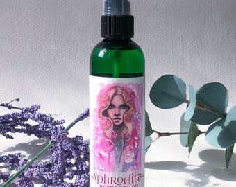 Aphrodite Rose Body Oil - Body Spray - moisturizer - wild crafted - perfume-free - chemical-free- paraben-free - Nature Goddess Skin Care