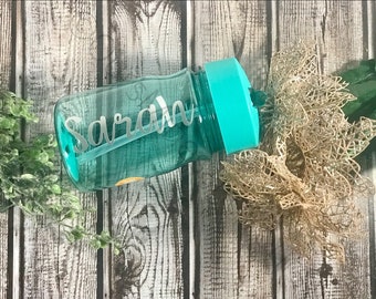 Kids Name Water Bottle| Personalized Name Water Bottle| Kids Water Bottle With Straw| Personalized Kids Gift| Custom Water Bottle| Kids Gift