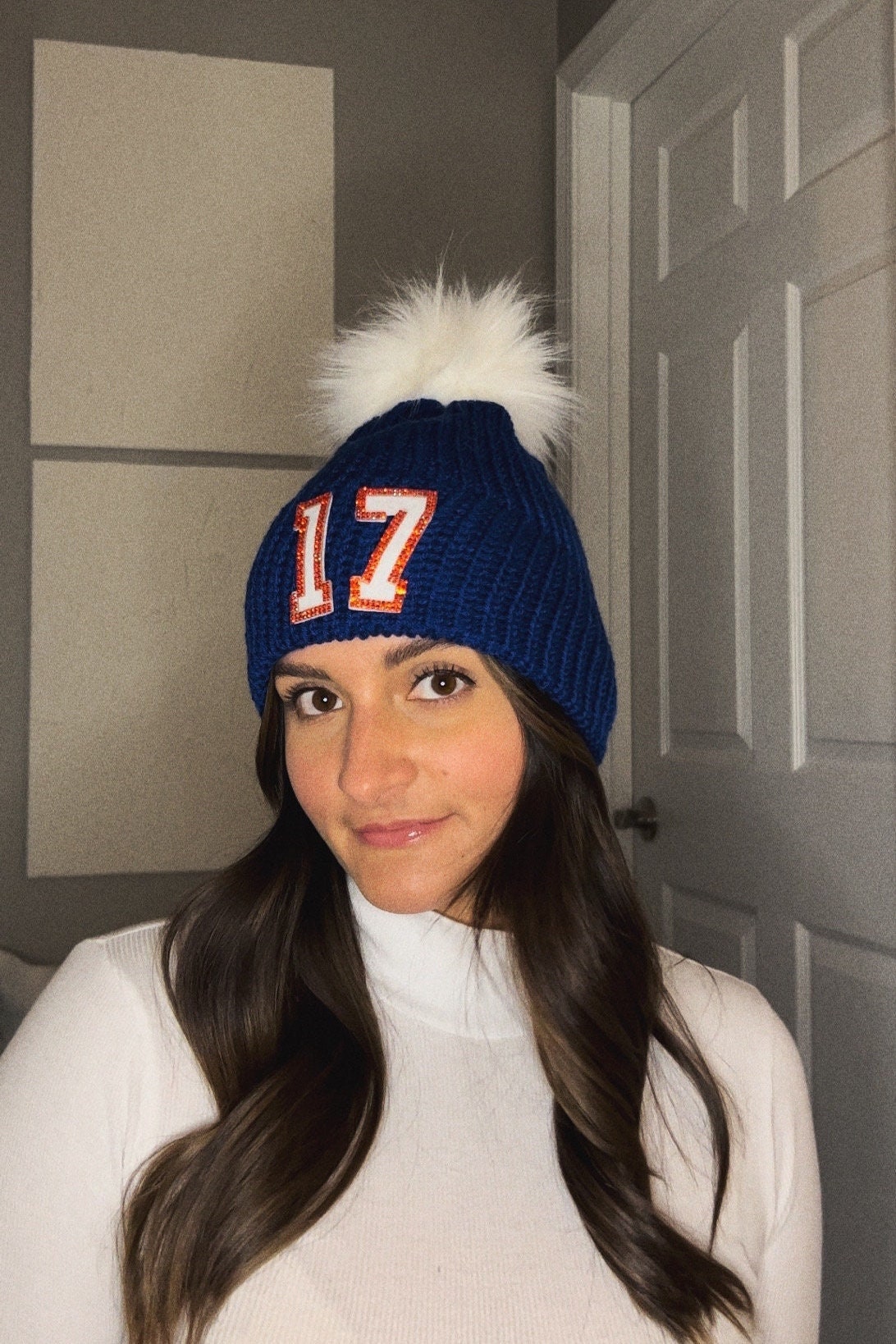17 Sparkle Knit Hat - Blue - Etsy