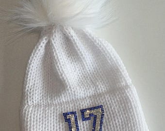17 White Out Sparkle Hat