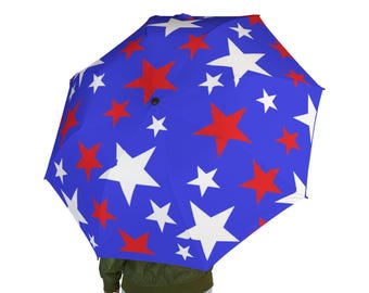 Americana Patriotic Foldable Umbrella | Rain Umbrella