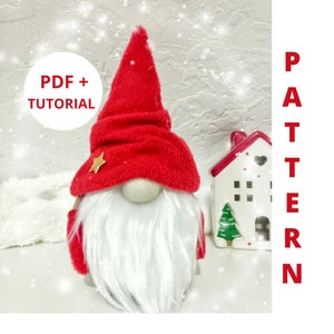 pattern pdf for Christmas scandinavian gnome tutorial make gnome  draft DIY HandMade
