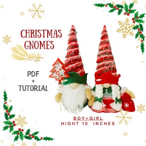 pattern pdf family scandinavian gnomes. gnomes for Christmas (gnomes): girl gnome and boy gnome DIY HandMade