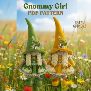 Patrón en PDF para niña gnomo DIY: El secreto para una falda perfectamente esponjosa y un sombrero elegante.