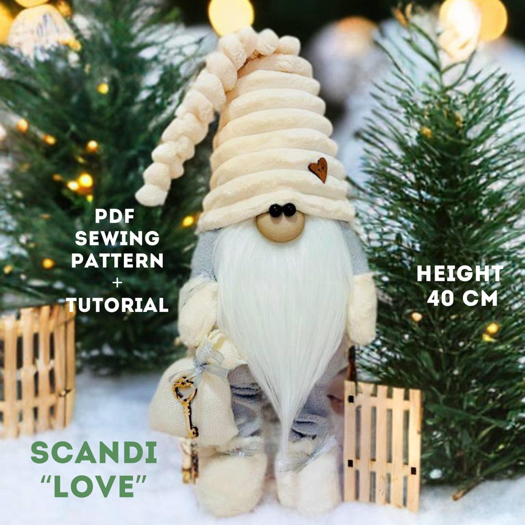 Pattern Pdf SCANDI LOVE Scandinavian Gnomes + Tutorialgnomes for ...