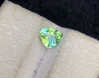 Brilliant Heart Shape Blueish Green Tourmaline | Natural Untreated Gemstone for Ring or Pendant 0.95